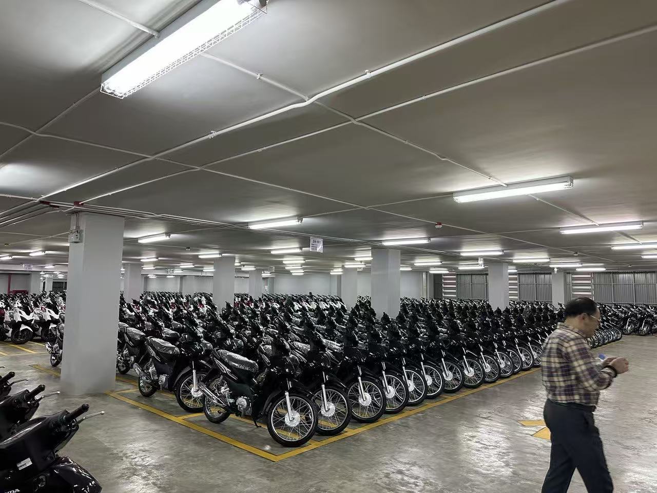 摩托车仓储现场
