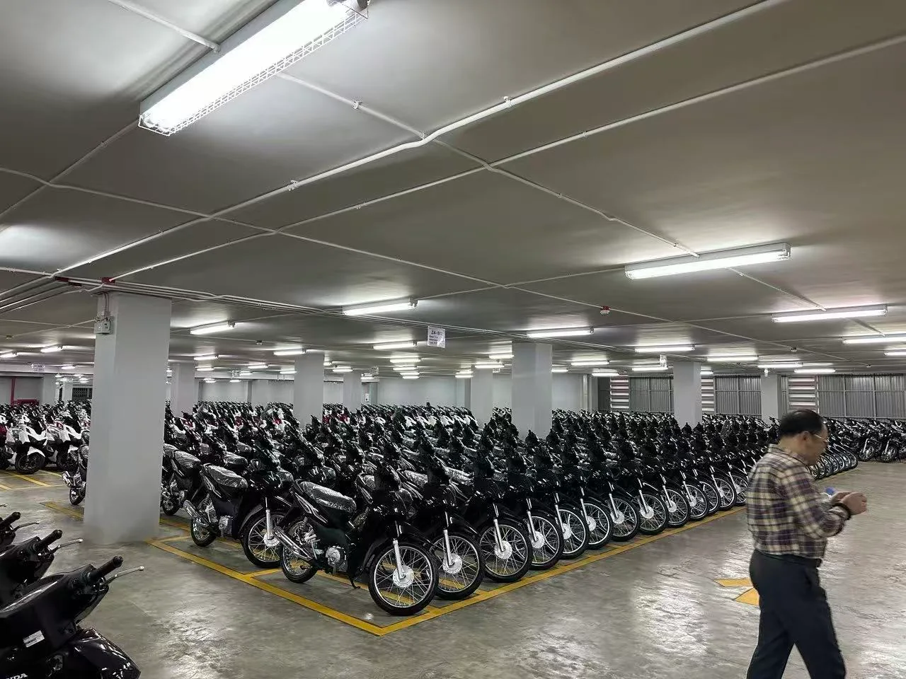 摩托车仓储现场